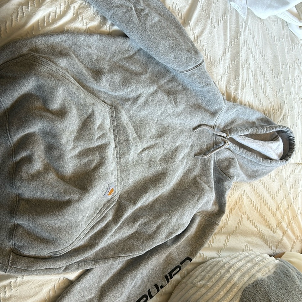 Grey Carhartt hoddie/sweatshirt